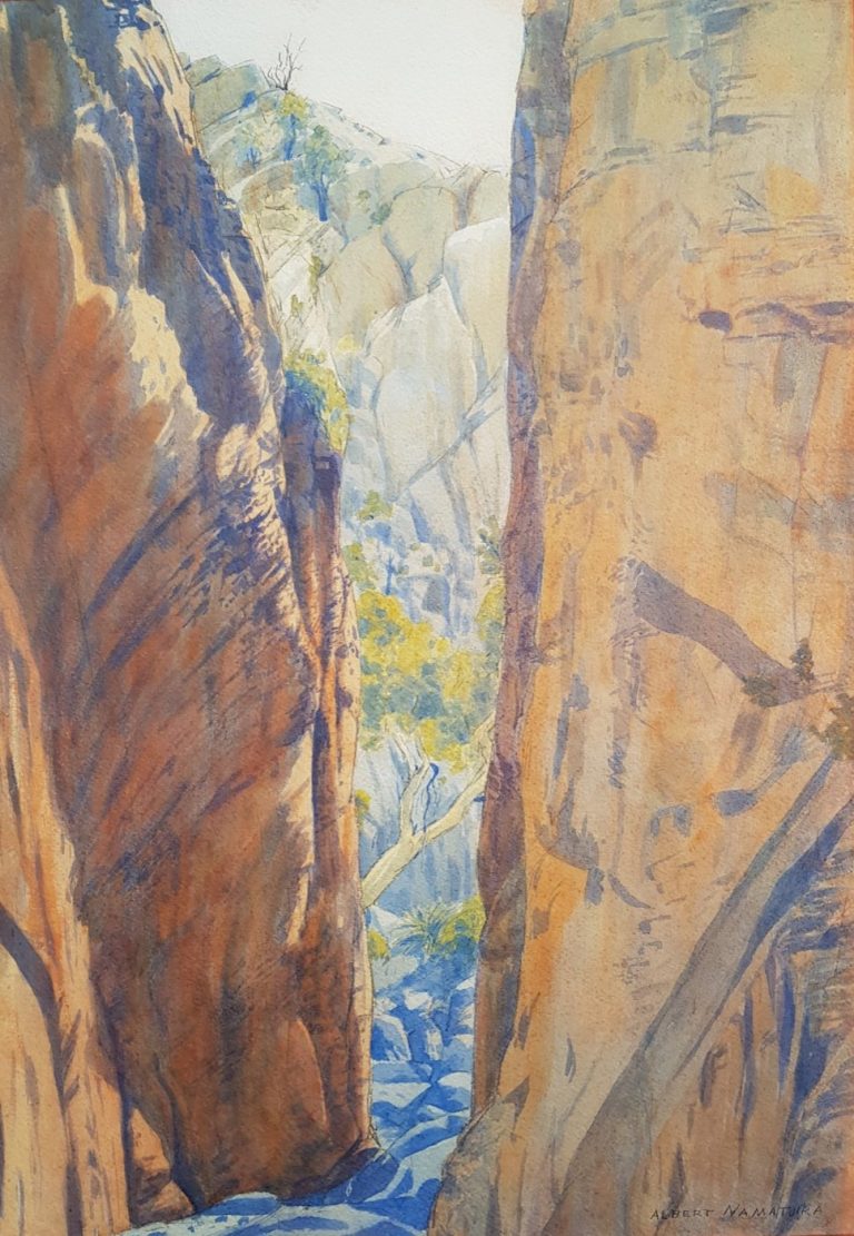 Albert Namatjira, Standley Chasm, c.1945